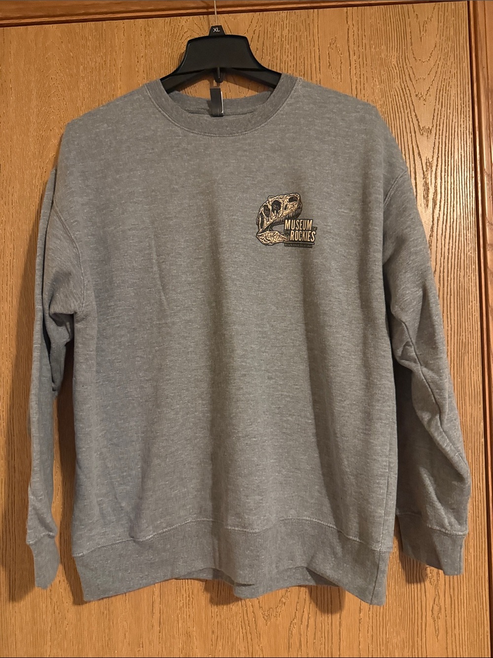 Museum of the Rockies Dinosaur Grey Crewneck Sweatshirt - Women's